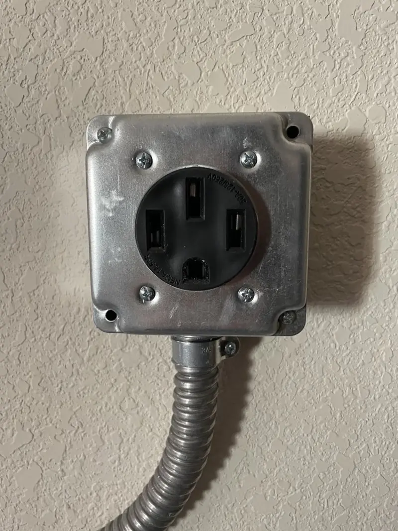NEMA 14-50 outlet installed for Electrical Panel Upgrade in Placitas