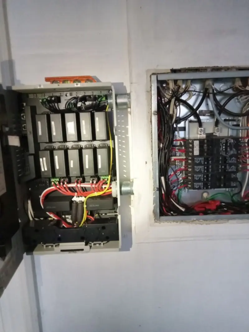 Electrical panel upgrade completed for Security Camera Wiring in Placitas